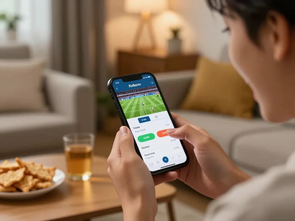 Xoilactv live football streaming on smartphone, enhancing user experience.
