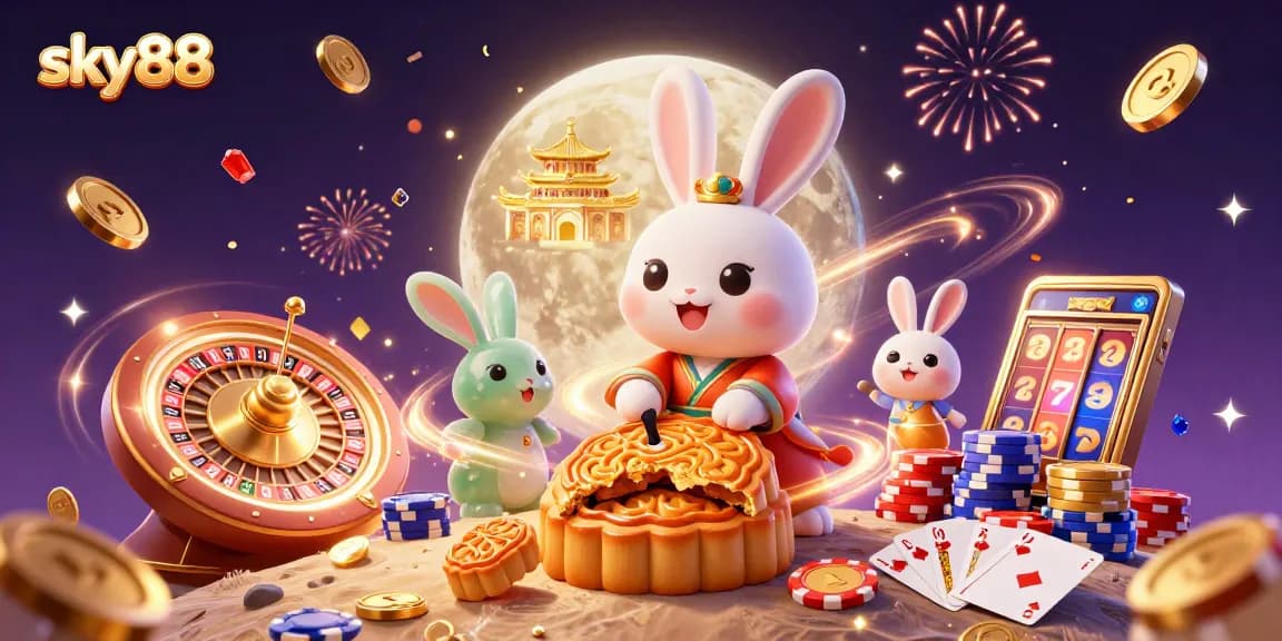 Experience thrilling gameplay at sky88 with vibrant casino elements and engaging characters.