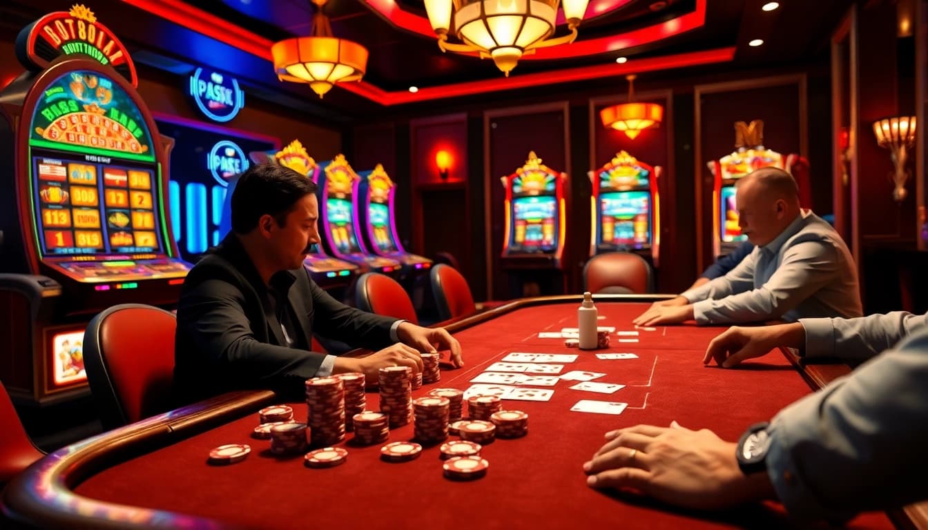 Exciting casino atmosphere featuring 88aa and vibrant gaming elements in action.