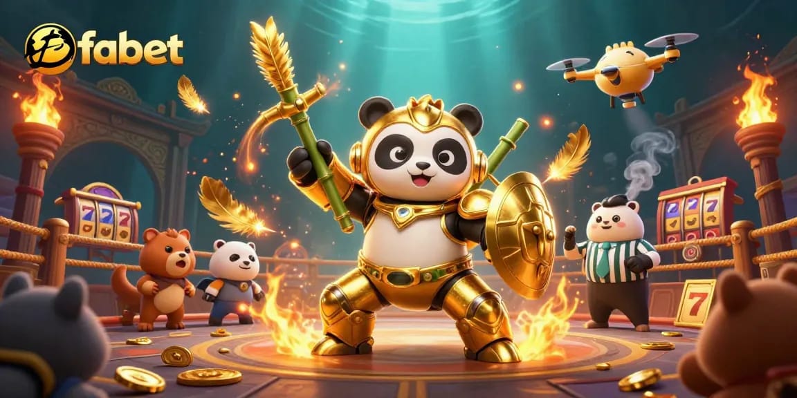 Experience the dynamic action of fabet with colorful casino elements and engaging characters.