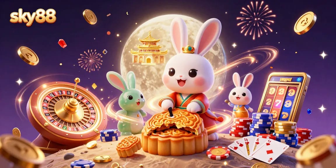 Experience thrilling gameplay at sky88 with vibrant casino elements and engaging characters.