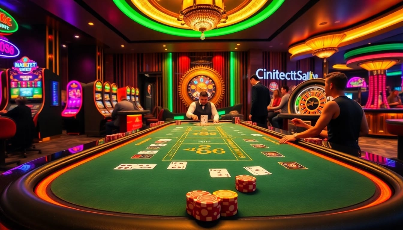 Trải nghiệm không khí hồi hộp của KO66 với những người chơi tận hưởng poker sang trọng và máy slot đầy màu sắc.