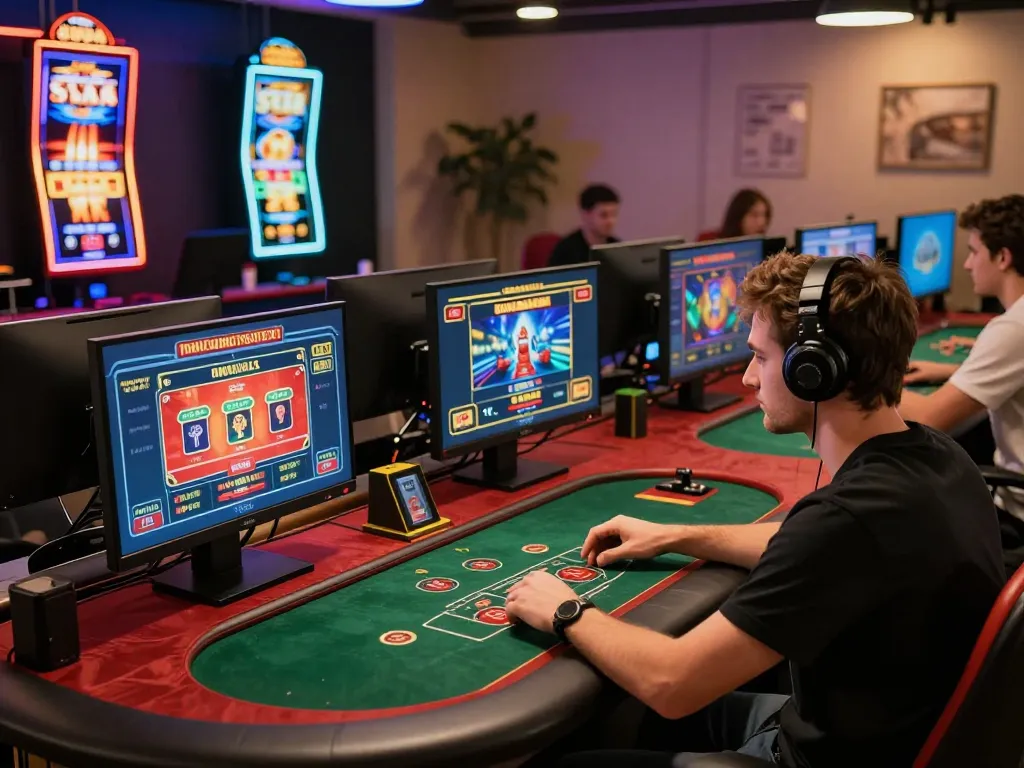 Engage in winning strategies at https://mm88.it.com/ while enjoying online gaming with a multiple screen setup.