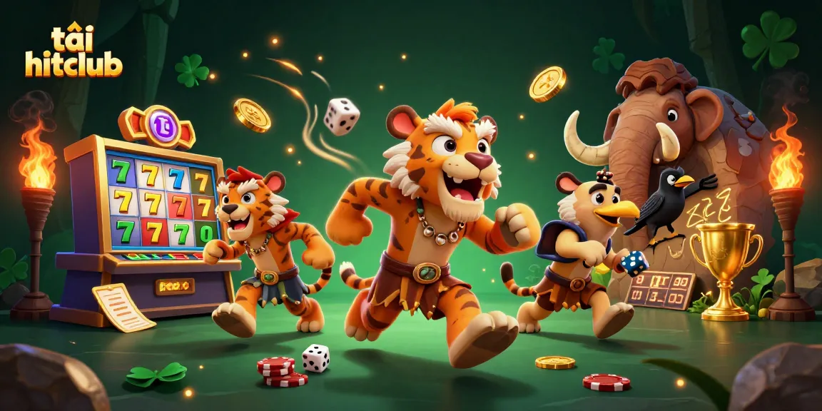 Experience the thrill of tải hitclub with engaging 3D slots and jackpot elements in a dynamic casino scene.