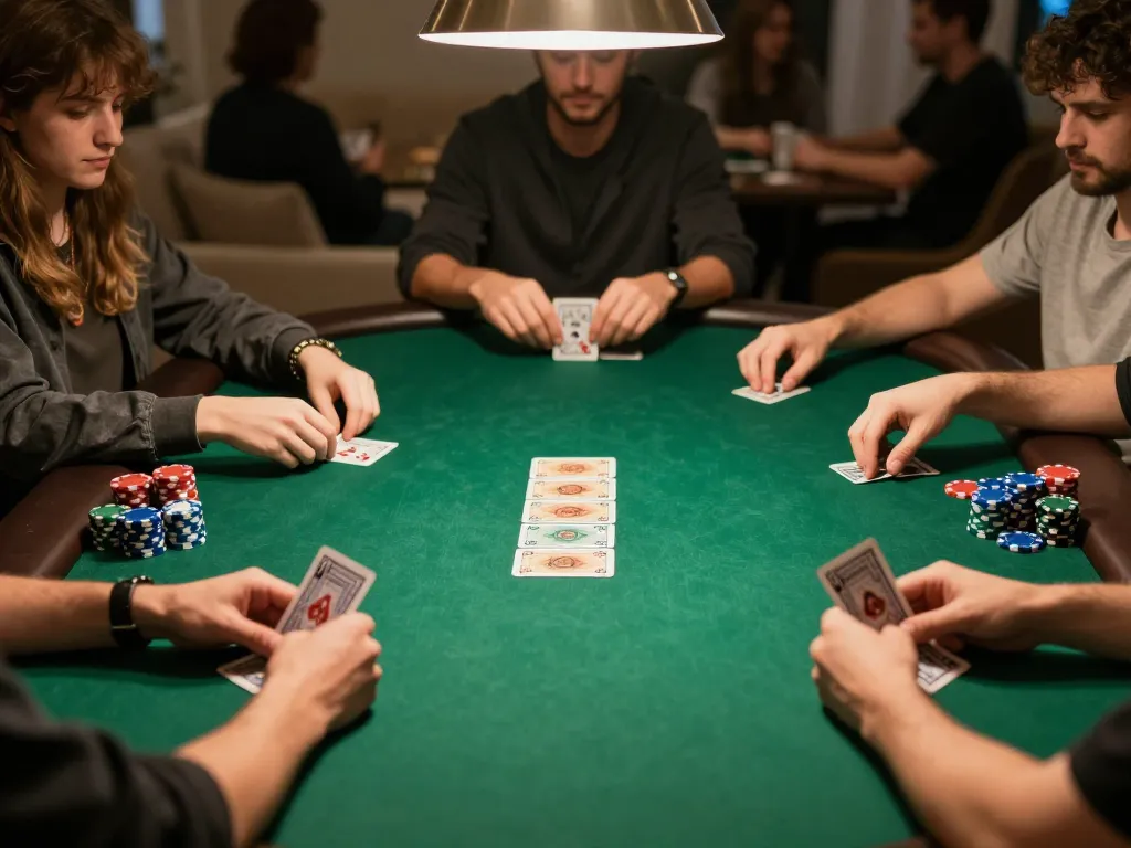 Join friends in a thrilling poker night at home; lu88 strategy and camaraderie on display.