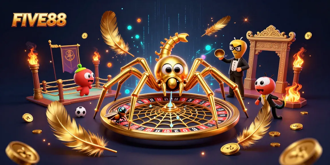Experience the excitement at FIVE88 with dynamic betting scenes and casino elements.