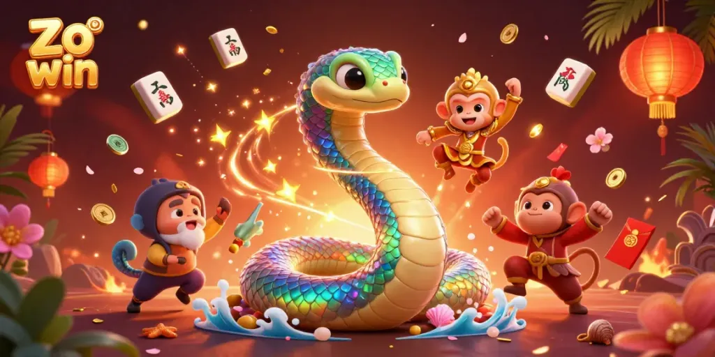 Engage with Zo win's vibrant casino experience, featuring exciting characters and magical elements.