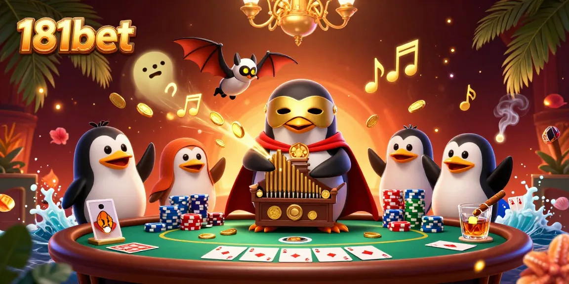 Experience thrilling moments at 181bet with a vibrant casino illustration showcasing the excitement of poker and games.