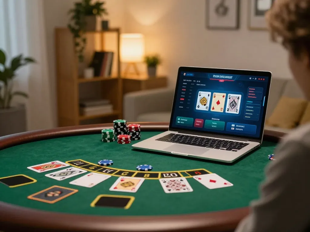 Engaging in a live dealer blackjack game on yo88's platform, showcasing an exciting online gaming experience
