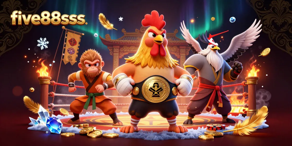 Catch the excitement with five88sss in this vibrant casino scene with animated characters and betting elements.