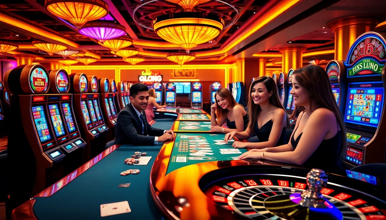 Experience the thrill of lucky88 fun with engaging players at vibrant casino tables.